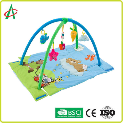 Πτυσσόμενο Washable χαλί 76cm παιχνιδιού μωρών πολυ χρώμα με το χαριτωμένο γεμισμένο παιχνίδι