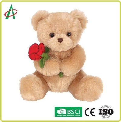 9,45 ίντσες βελούδου Teddy αντέχουν αυξήθηκαν με το μαλακό πιστοποιητικό CE γουνών μαυρίσματος