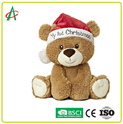 Καλό Teddy αντέχει το γεμισμένο παιχνίδι ζώο βελούδου δώρων Χριστουγέννων τα 1$α Χριστούγεννά που μου προσαρμόζουν