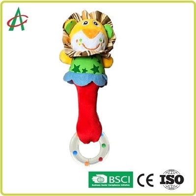 LDPE Teether κουδουνισμάτων βελούδου μωρών δονητών βαμβακιού PP ασφαλές μαλακό ύφασμα