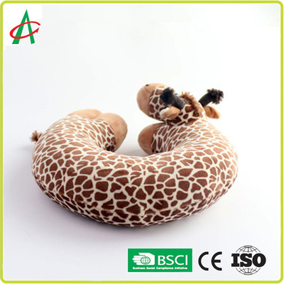 Angelber 30cm Giraffe μαξιλαριών λαιμών μορφής του U χαριτωμένα κινούμενα σχέδια για το ταξίδι