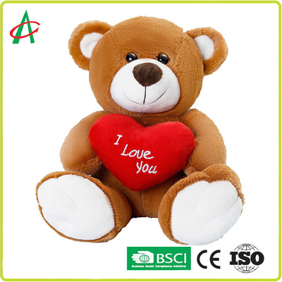 Το Angelber 33cm Teddy αντέχει ένα έξοχο μαλακό ασφαλές υλικό 100 καρδιών