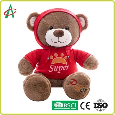 Το CE 30cm βελούδο Teddy αντέχει το ενισχυμένο ράψιμο με Hoodie