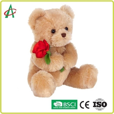 9,45 ίντσες βελούδου Teddy αντέχουν αυξήθηκαν με το μαλακό πιστοποιητικό CE γουνών μαυρίσματος