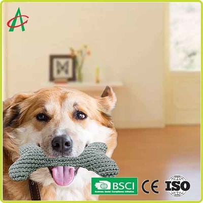 ISO9001 το κόκκαλο παιχνιδιών βελούδου της Pet διαμόρφωσε 15cm*5.5cm με Squeaker