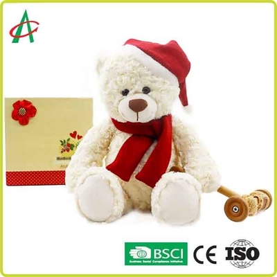 Το Huggable 25cm βελούδο Teddy αντέχει με τα Χριστούγεννα ΚΑΠ