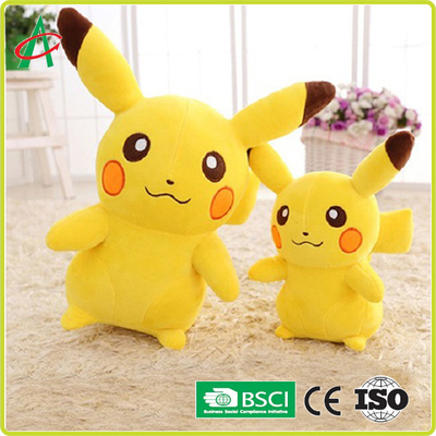 Χαριτωμένη κινούμενων σχεδίων Pikachu κουκλών βελούδου παιχνιδιών κούκλα μαξιλαριών kabi ζωική