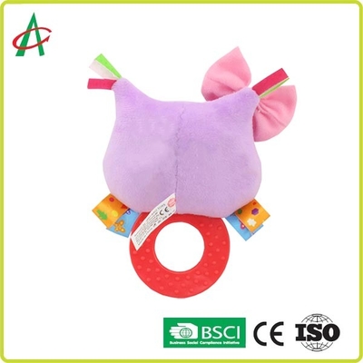 Μη τοξικό κουδούνισμα βελούδου μωρών ASTM Handcrafted με Teether