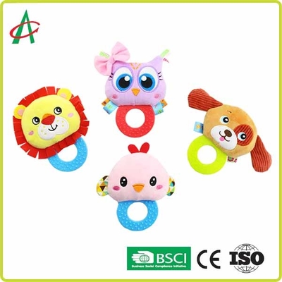 Μη τοξικό κουδούνισμα βελούδου μωρών ASTM Handcrafted με Teether